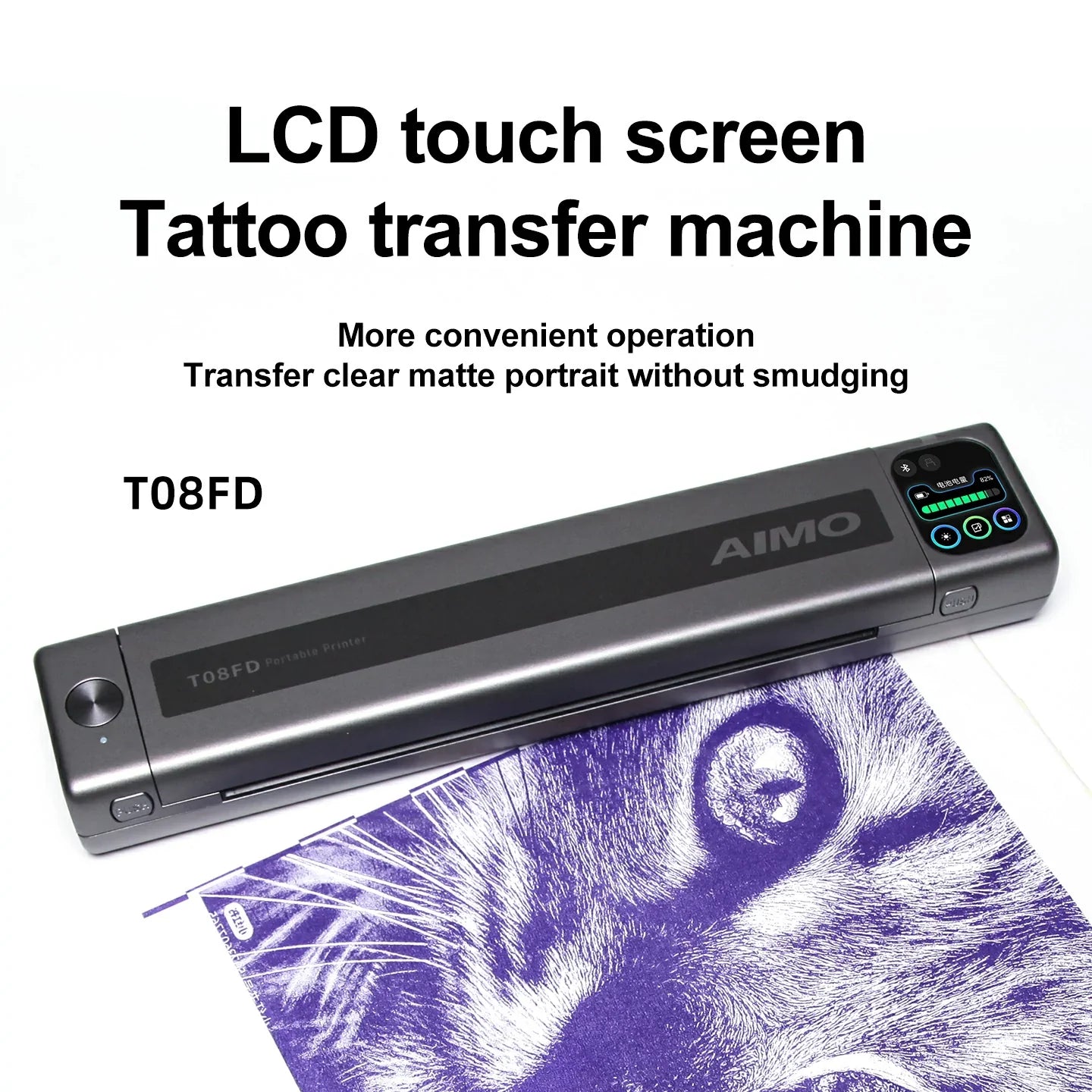 aimo Tattoo Transfermaschine Touchscreen-Version T08FD
