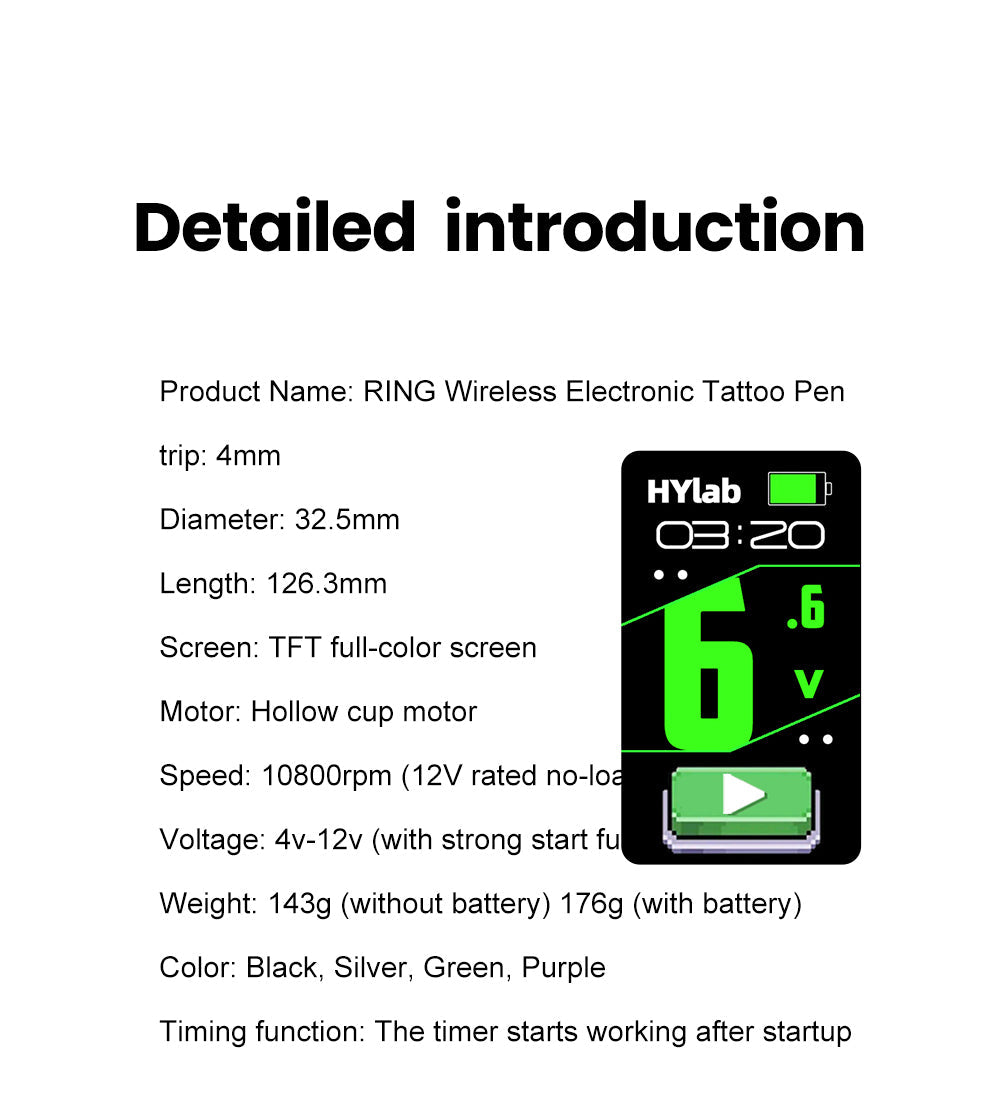 New Ring Wireless Tattoo Pen