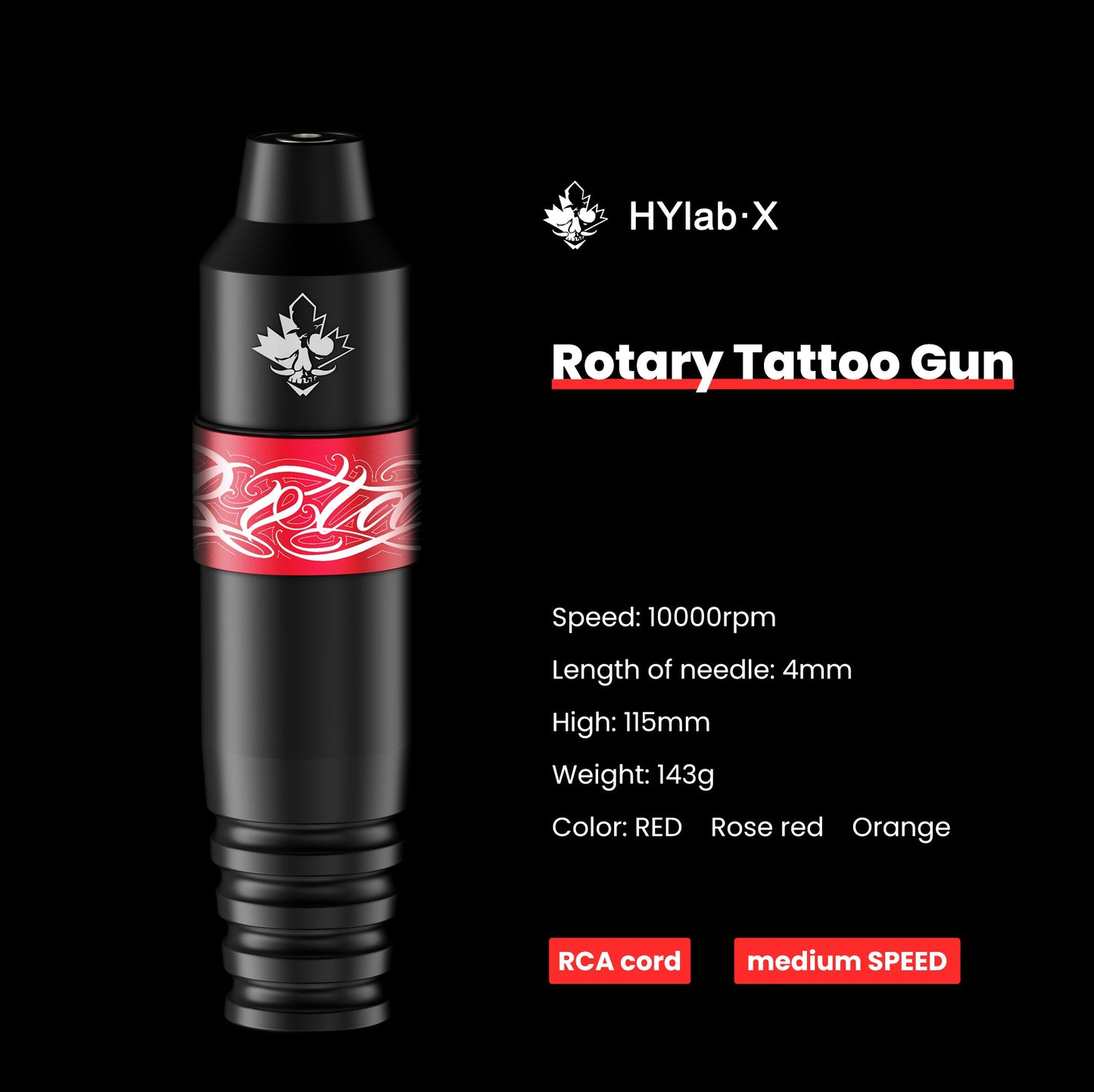 Máquina de pluma de tatuaje Hylab Gen2