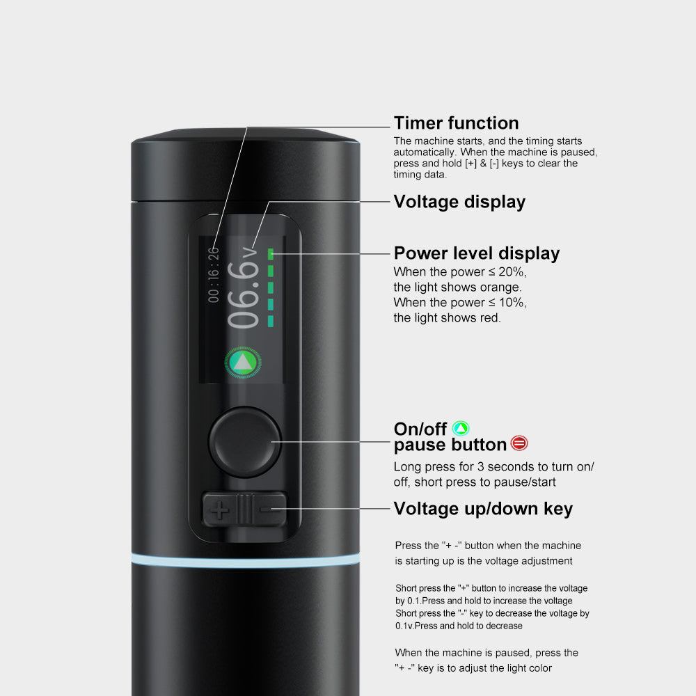 Tumalab  halo Wireless Battery Tattoo pen