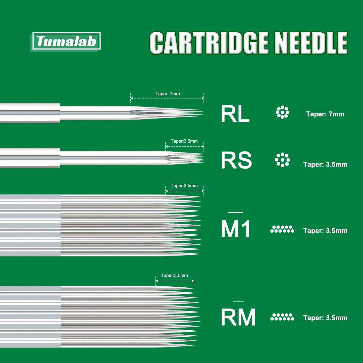 TumaLab Cartridges Curved Magnum - 10 St./Box